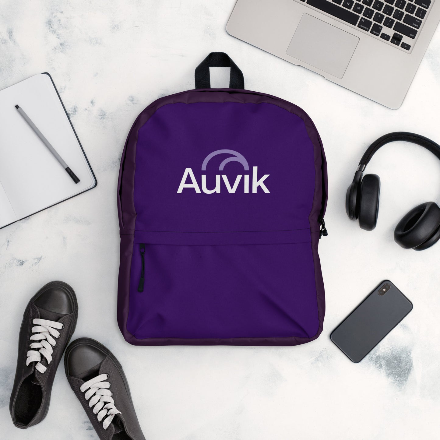 Auvik Purple Logo Backpack