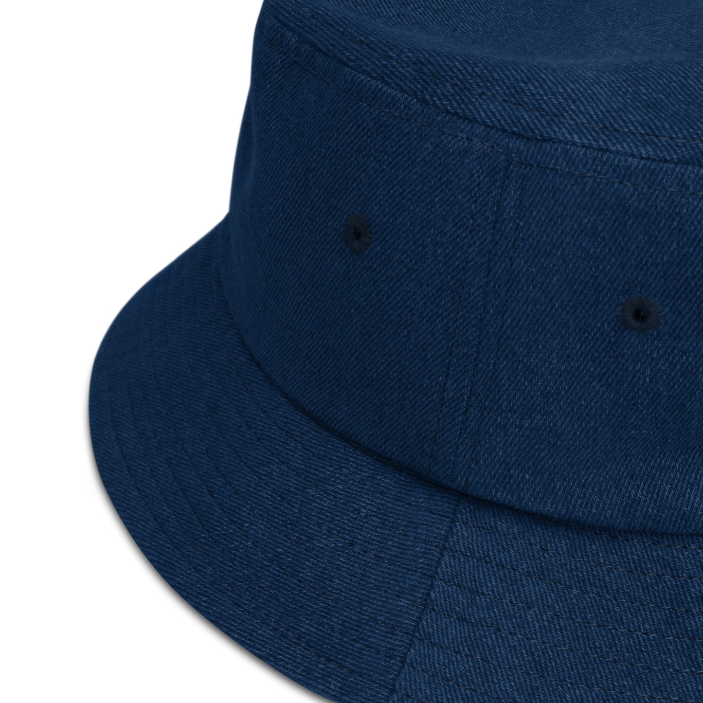 Flower Bear Denim Bucket Hat