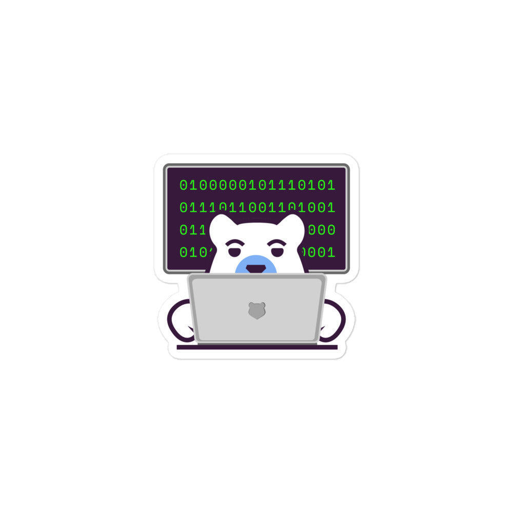 Coding Bear Sticker