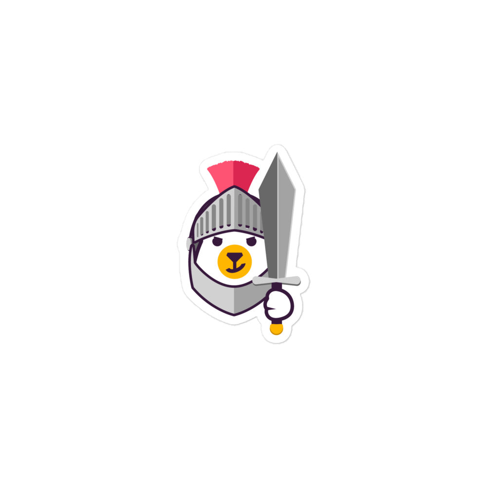 Knight Bear Sticker