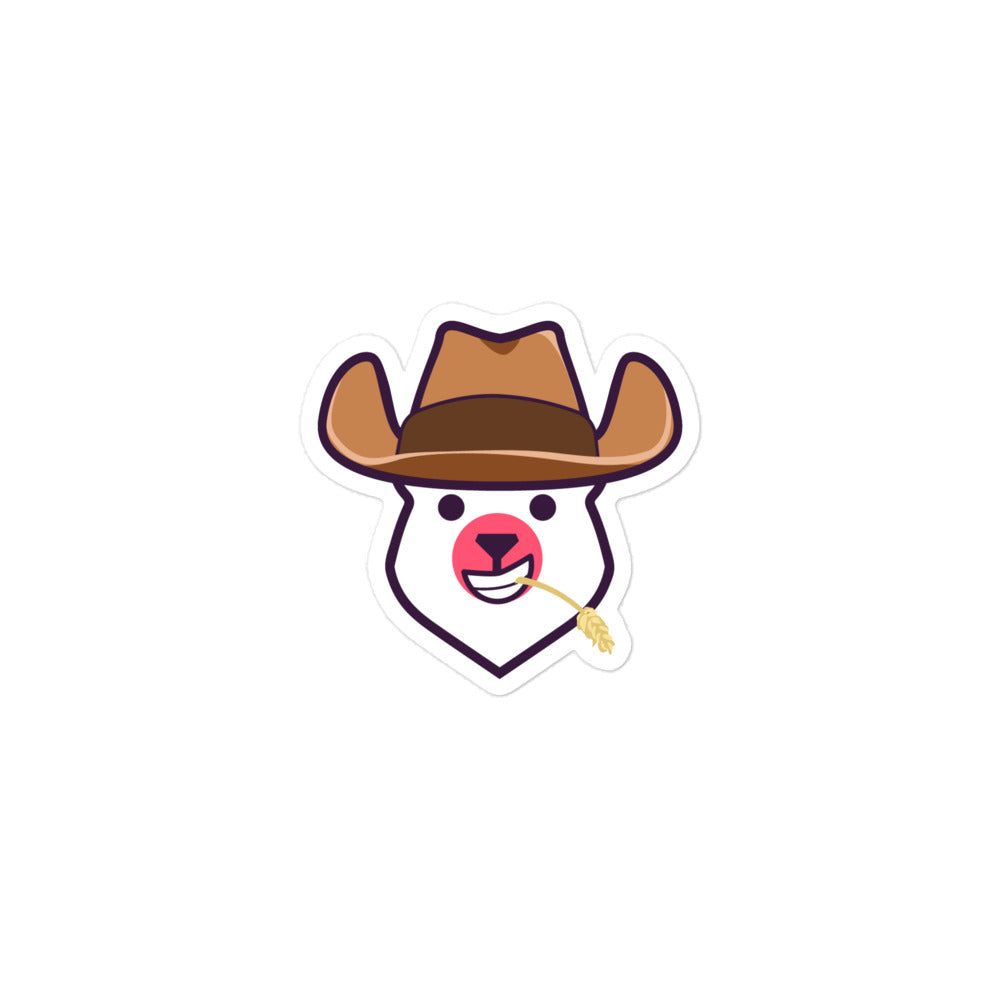 Cowboy Bear Sticker