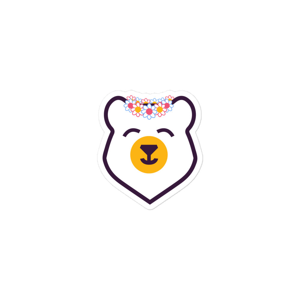 Flower Bear Sticker