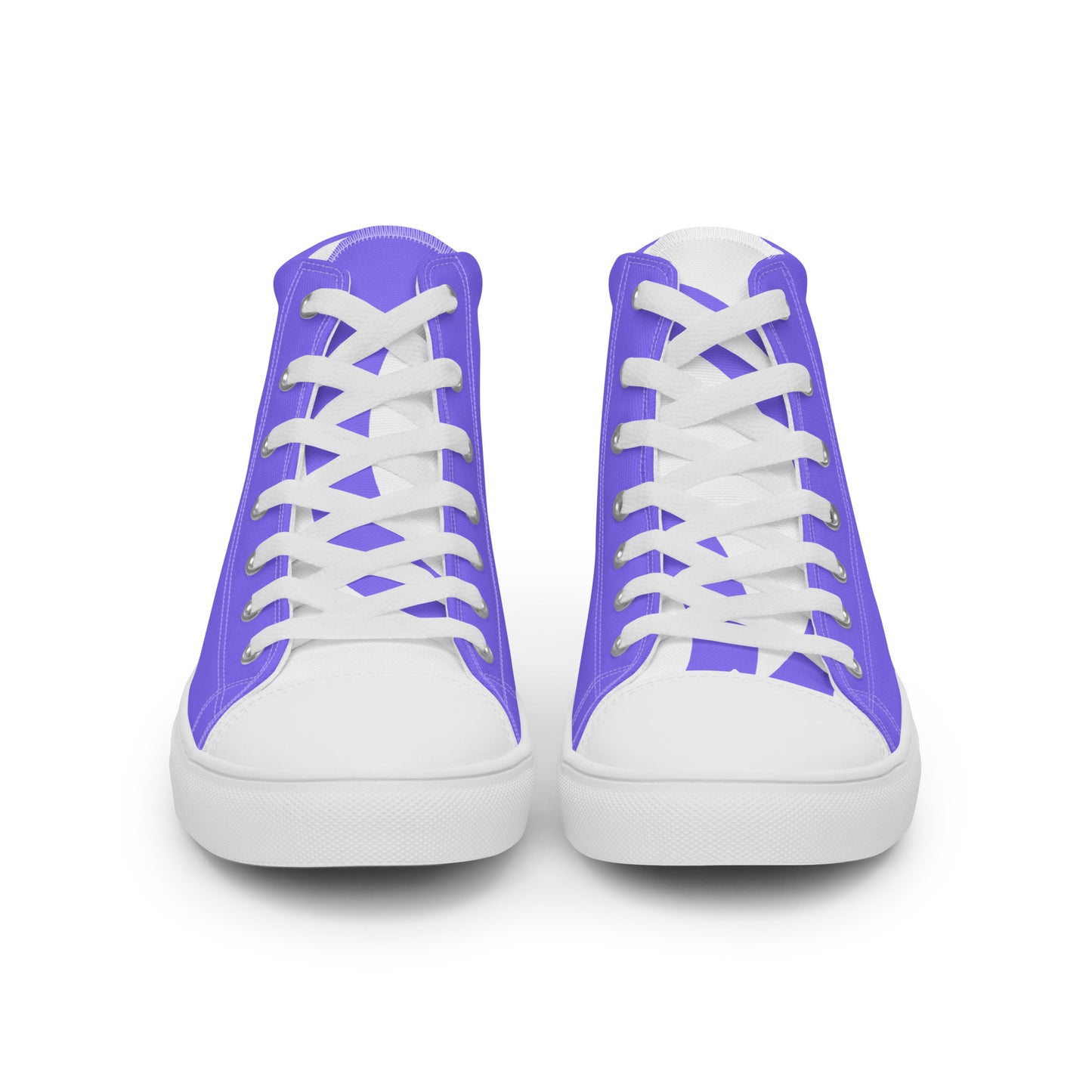 Light Purple Men’s High Top Canvas Shoes