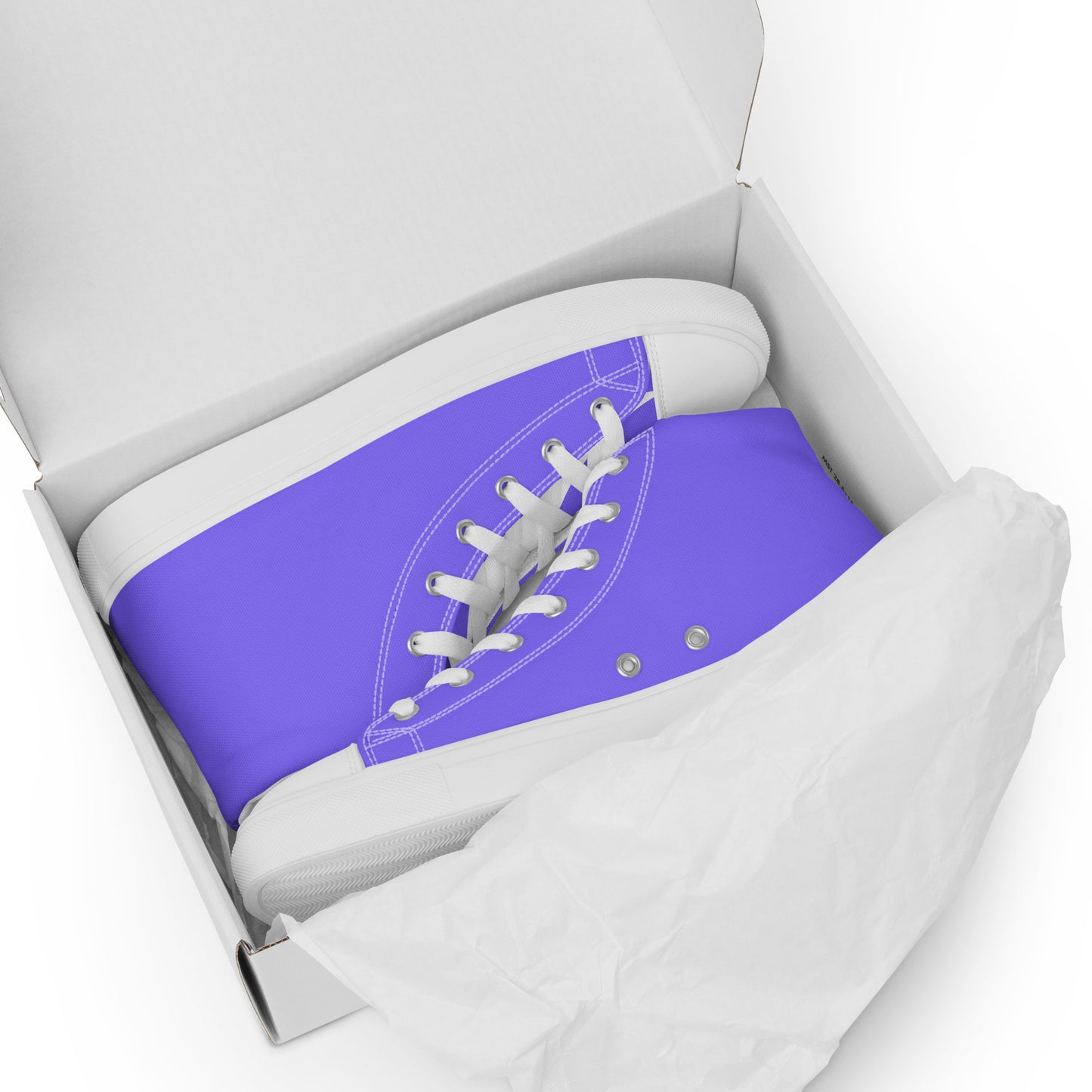 Light Purple Men’s High Top Canvas Shoes