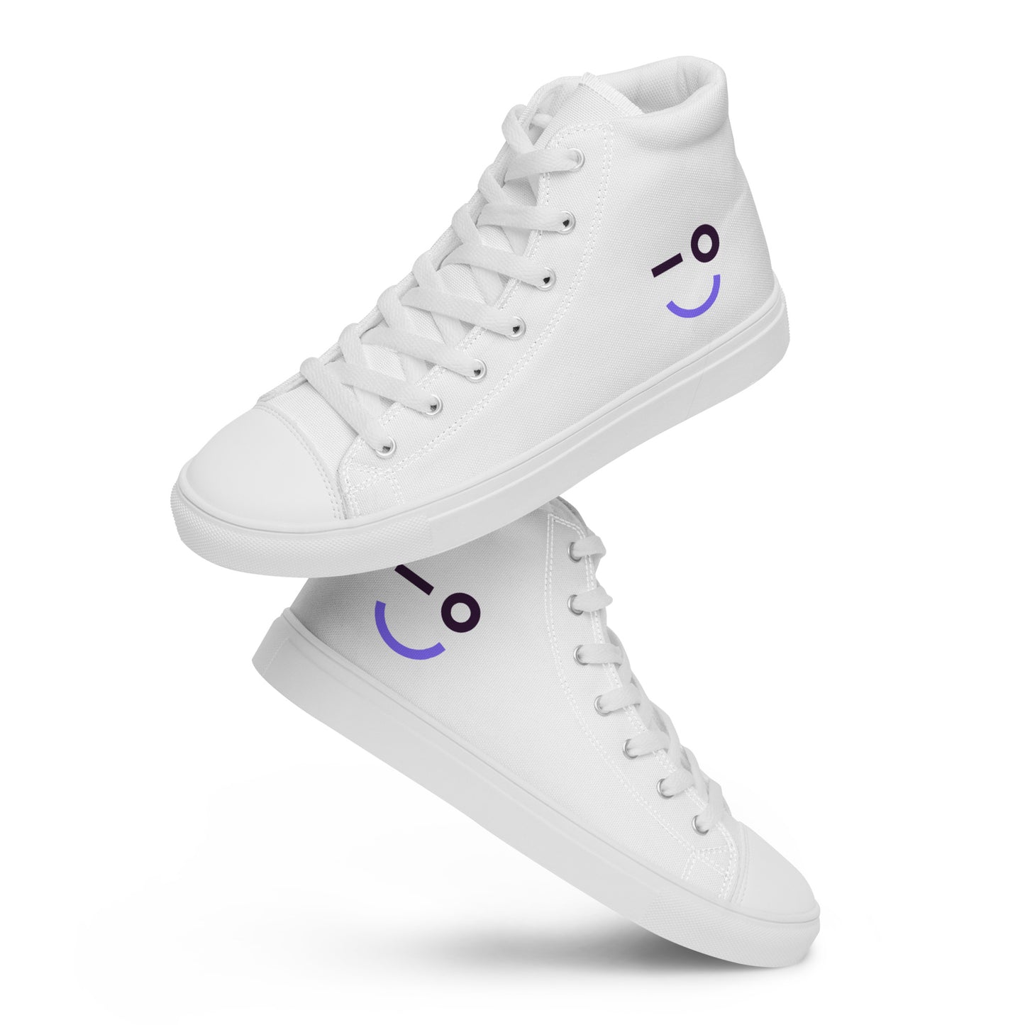 Auvik Smiley Men’s High Top Canvas Shoes