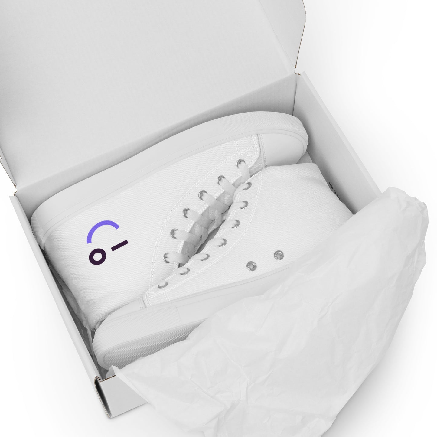 Auvik Smiley Men’s High Top Canvas Shoes
