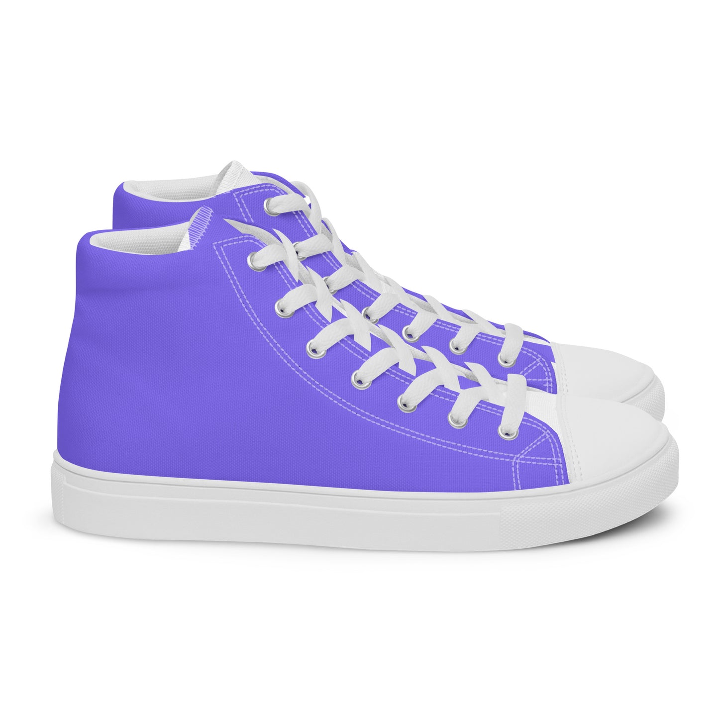 Light Purple Men’s High Top Canvas Shoes