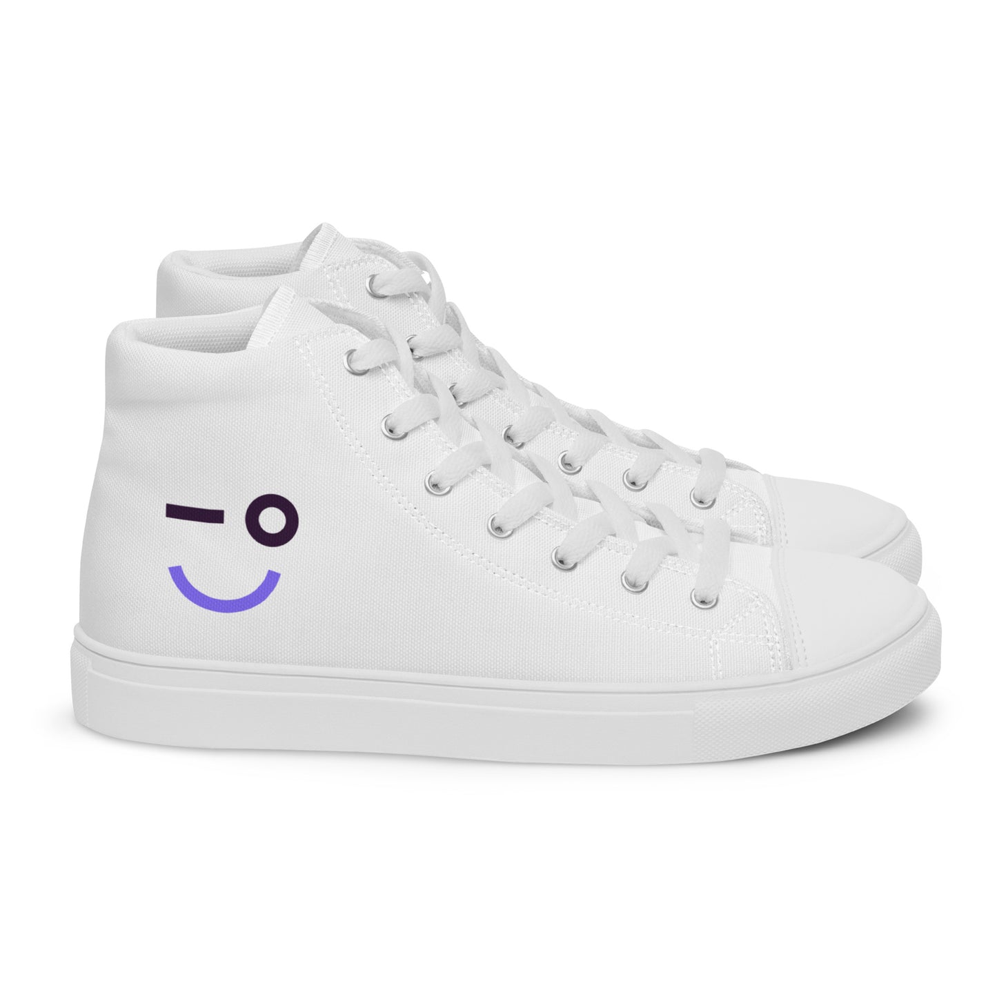 Auvik Smiley Men’s High Top Canvas Shoes