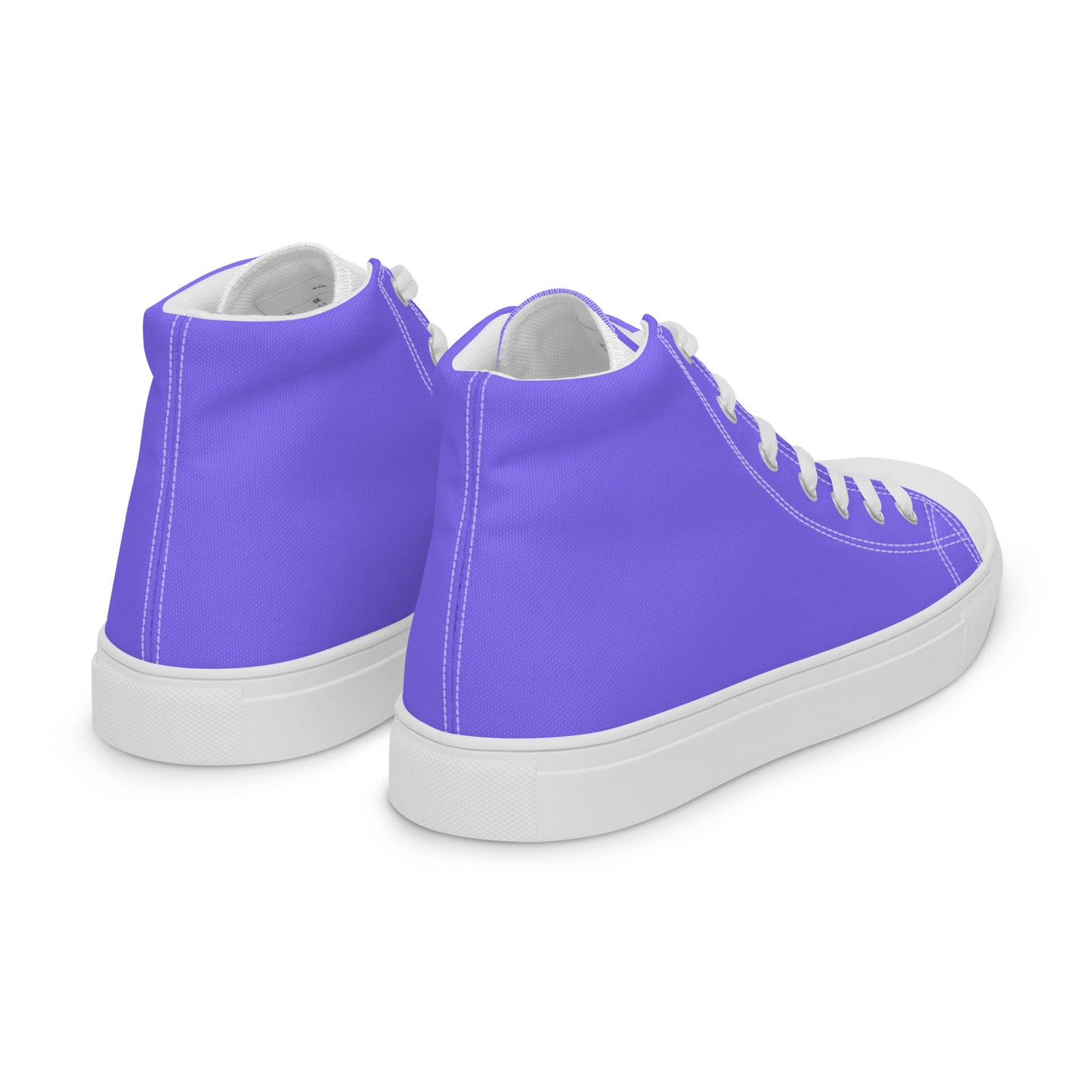 Light Purple Men’s High Top Canvas Shoes