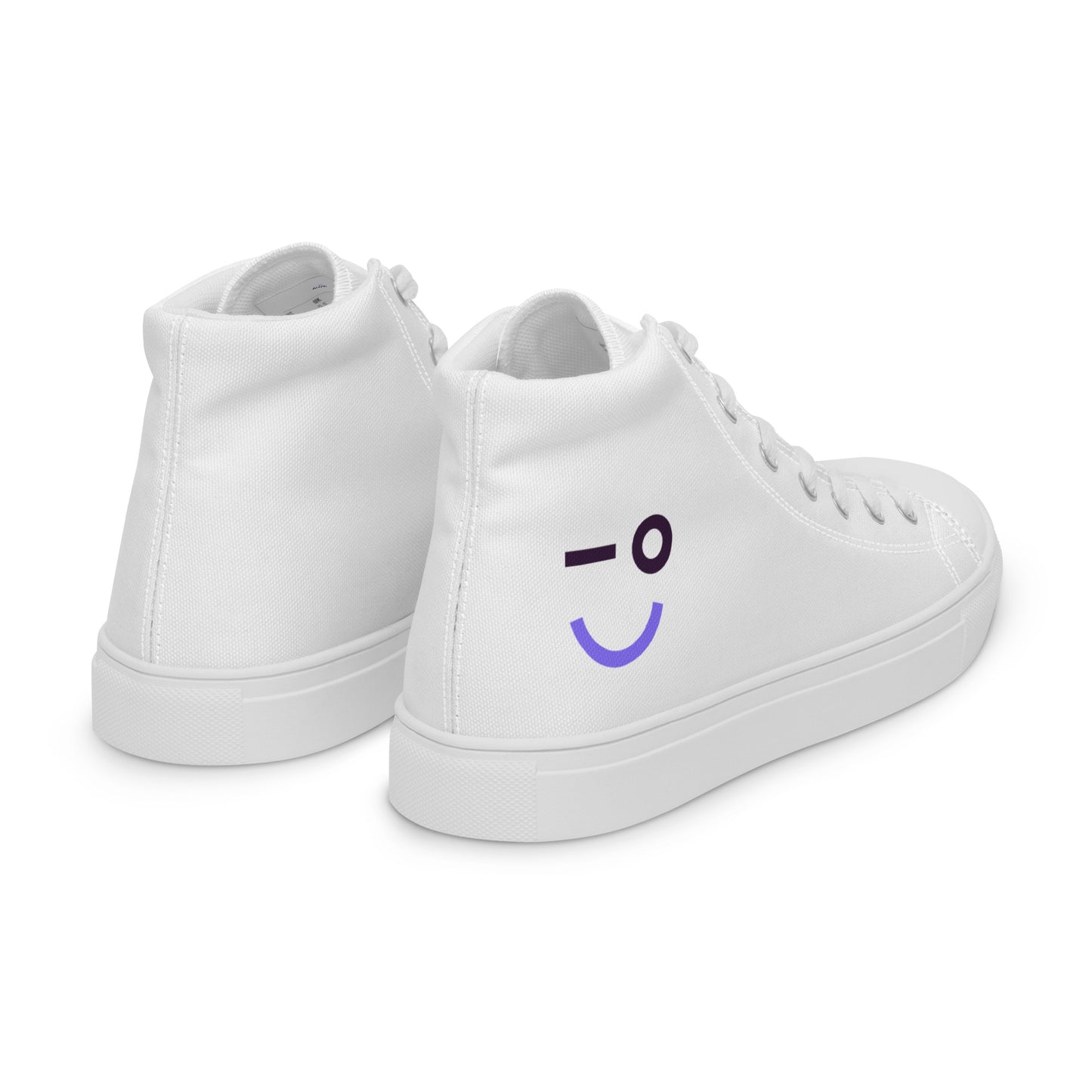 Auvik Smiley Men’s High Top Canvas Shoes