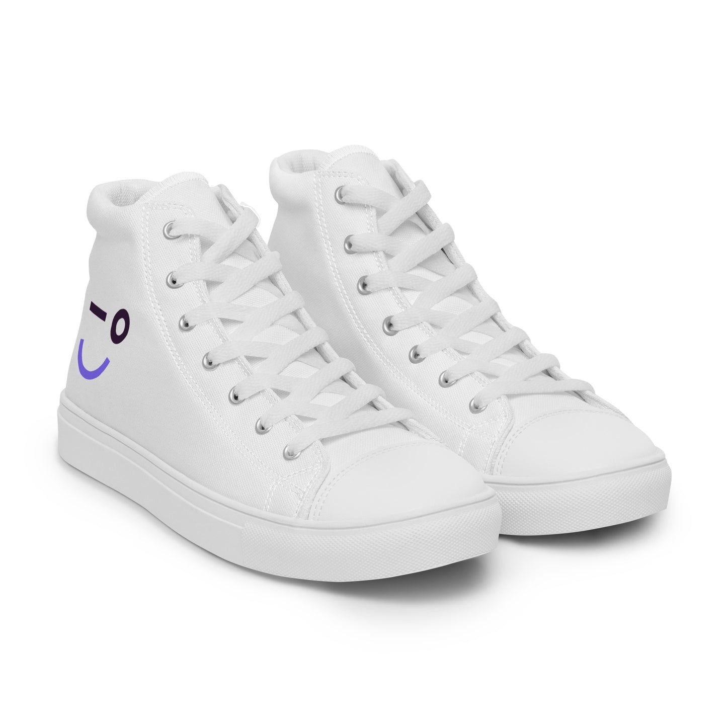 Auvik Smiley Men’s High Top Canvas Shoes