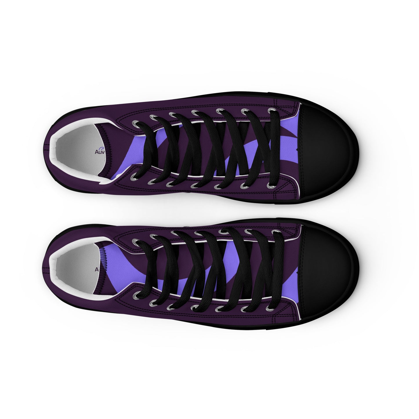 Dark Purple Women’s High Top Canvas Shoes