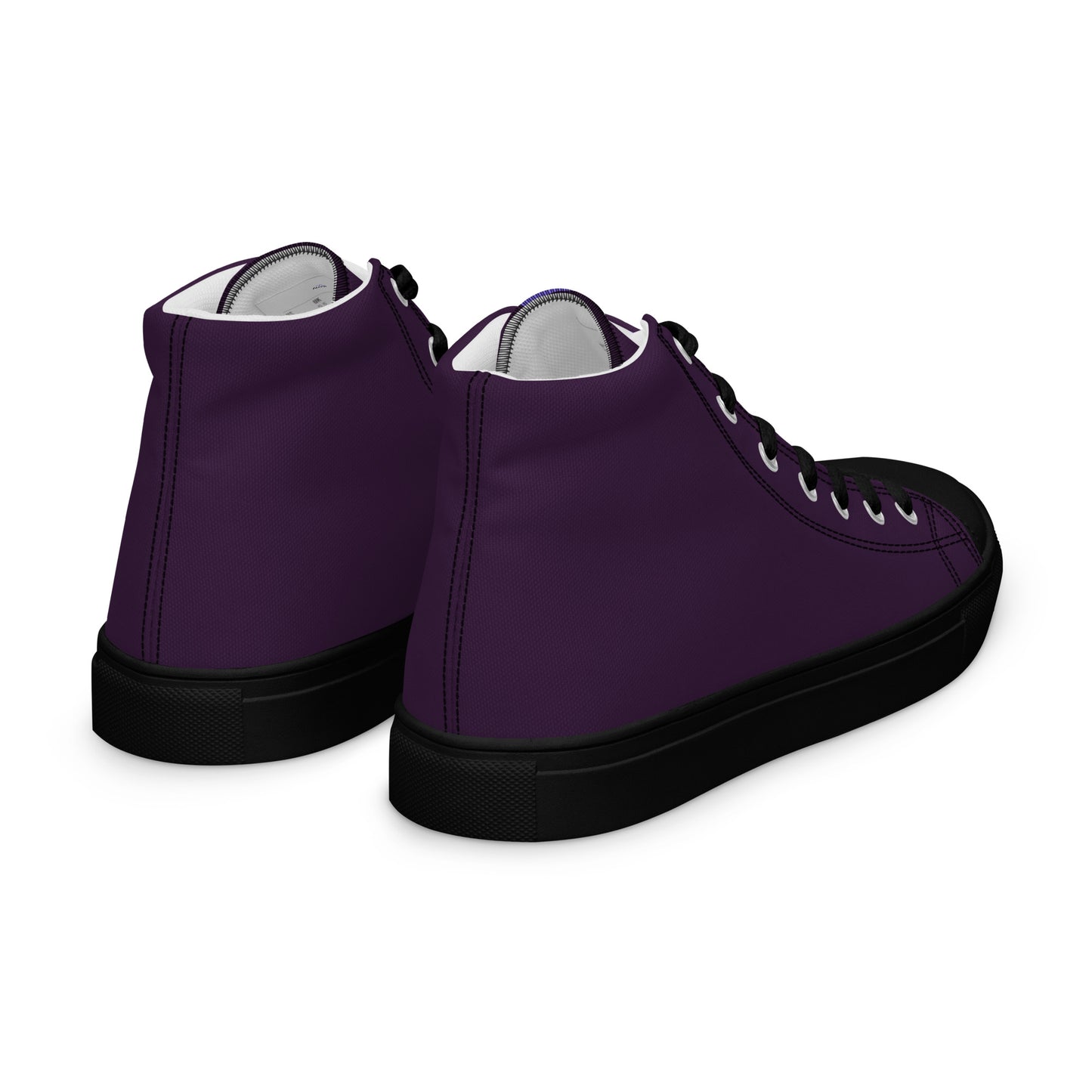 Dark Purple Women’s High Top Canvas Shoes