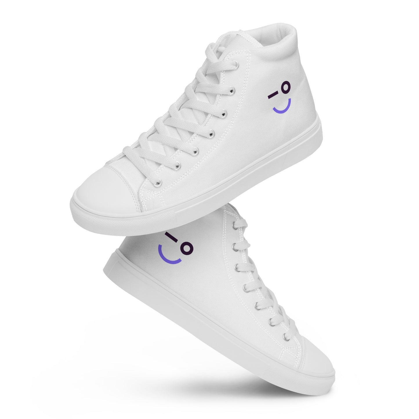 Auvik Smiley Women’s High Top Canvas Shoes