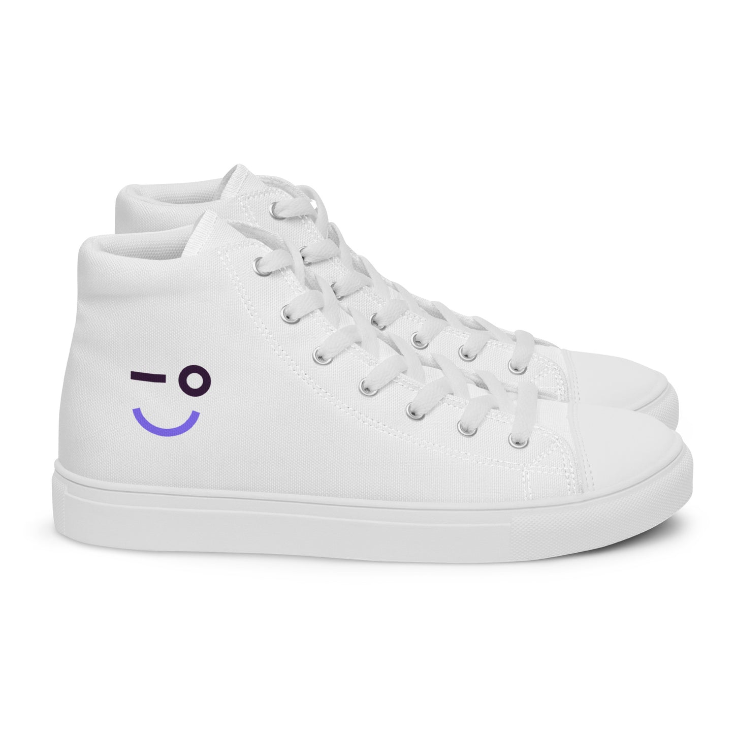 Auvik Smiley Women’s High Top Canvas Shoes