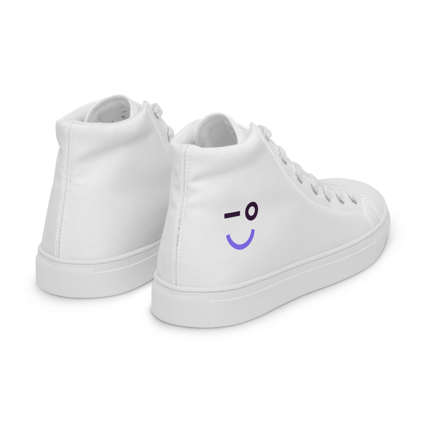 Auvik Smiley Women’s High Top Canvas Shoes