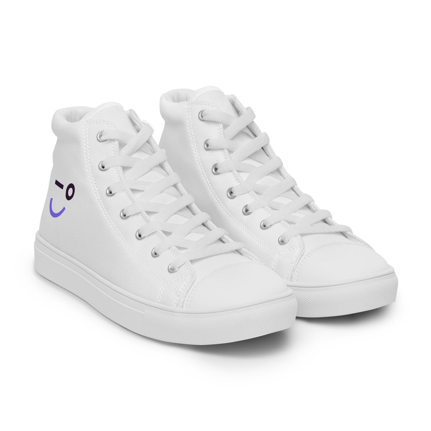 Auvik Smiley Women’s High Top Canvas Shoes
