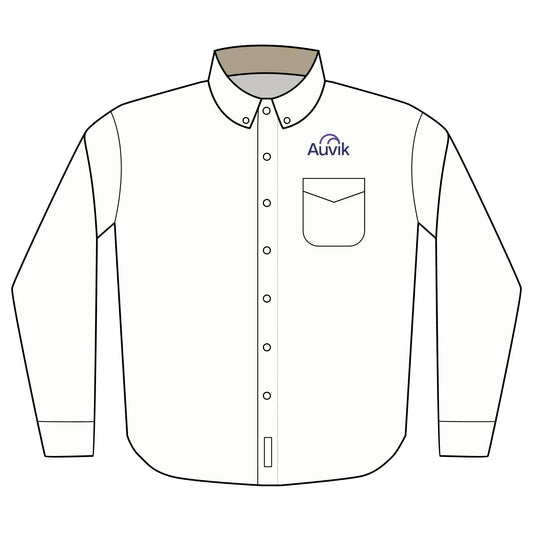 Embroidered Auvik Logo Long Sleeve Shirt