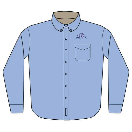 Embroidered Auvik Logo Long Sleeve Shirt